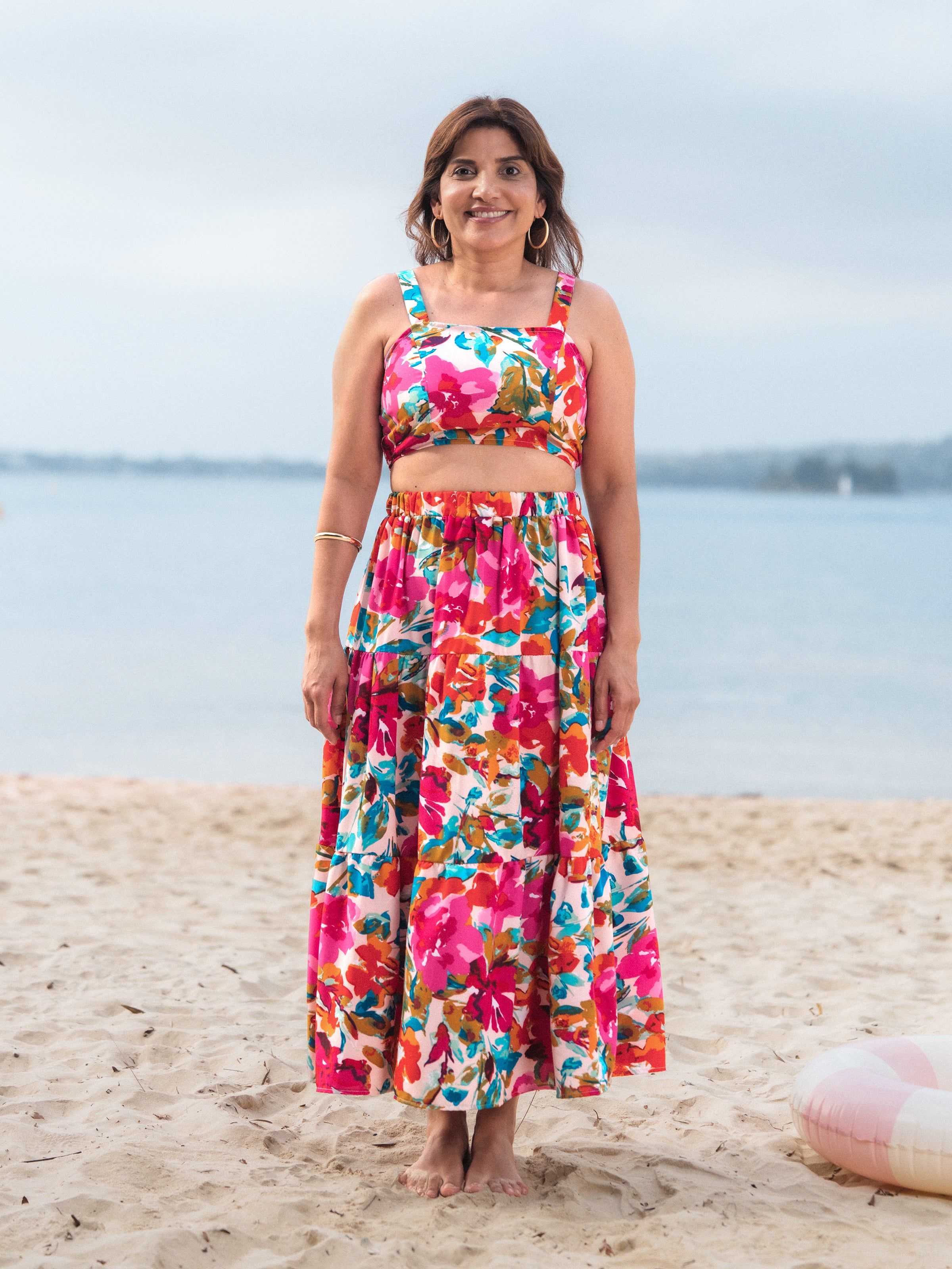 Colorful Mommy & me Outfits Sleeveless Strap Top and Skirt Co-ord Set - PatPat Colorful Mommy & me Outfits Sleeveless Strap Top and Skirt Co-ord Set - PatPat